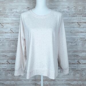 Style & Co Sweatshirt Ivory Confetti Top H